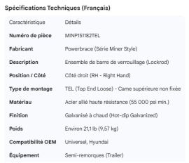 MINER LOCKROD ASSY RH
