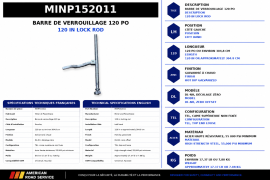 MINER LOCKROD LH DL 120" HDG NO TOP CAM