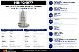 MINER SS DOOR CAM HV, RH TOP/LH BOTTOM
