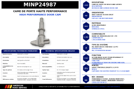 MINER SS DOOR CAM HV, LH TOP/RH BOTTOM