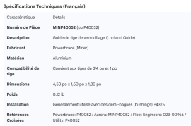 MINER DOOR ROD GUIDE