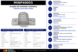 MINER DOOR ROD GUIDE PLATE CENTER HDG