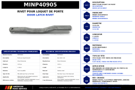 MINER DOOR HANDLE 13-1/2", HDG
