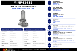 MINER DOOR ROD CAM - SHALLOW HEADER R/S
