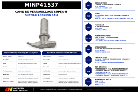 MINER SS DOOR CAM SH, LH TOP/RH BOTTOM