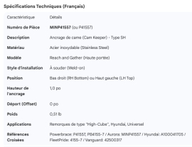 MINER DOOR ROD CAM KEEPER SS