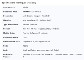 MINER DOOR ROD CAM KEEPER SS
