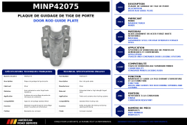 MINER DOOR ROD GUIDE PLATE