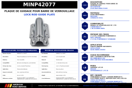 MINER DOOR ROD GUIDE PLATE SS