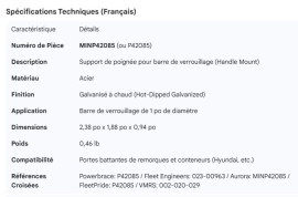 MINER DOOR ROD HANDLE BRACKET