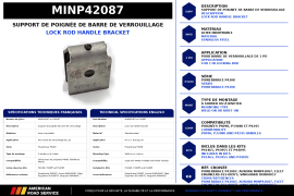 MINER DOOR ROD HANDLE BRACKET SS