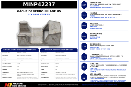 MINER DOOR ROD CAM KEEPER KEEPER HV SS