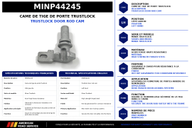 MINER DOOR ROD CAM TRUSTLOCK LH
