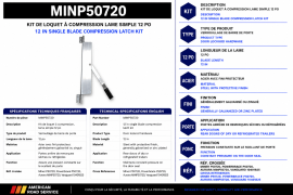 MINER COMPRESSION LATCH KIT 12" SINGLE BLADE