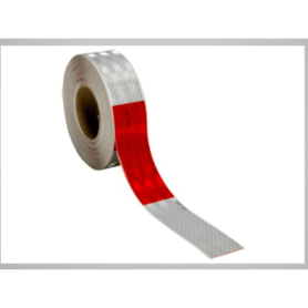 3M REFLECTIVE TAPE RED / WHITE (11/7) 2" X 150'