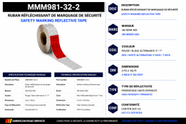 3M REFLECTIVE TAPE RED / WHITE (11/7) 2" X 150'