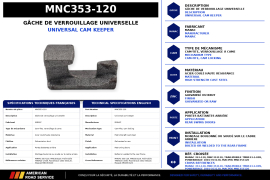 MANAC DOOR ROD CAM KEEPER