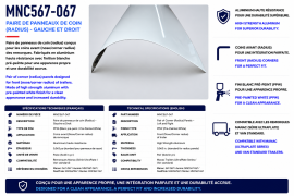 MANAC CORNER PANEL LH & RH PPW (SOLD IN PR.)