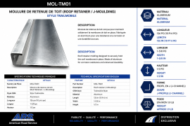 TRAILMOBILE ROOF TRIM ALUM 126"