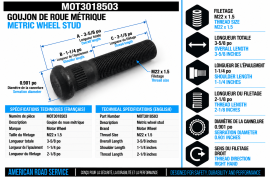 MOTORWHEEL WHEEL STUD