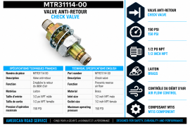 MERITOR CHECK VALVE