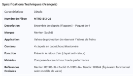 MERITOR FLAPPER - 4 PACK