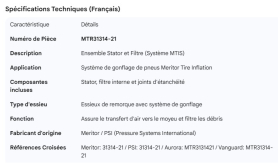 MERITOR STATOR & FILTER