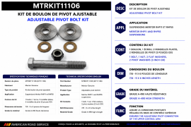 MERITOR PIVOT BOLT KIT RHP-11
