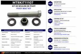 MERITOR PIVOT BOLT KIT RHP-11