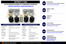 MERITOR UPPER CTRL ARM BUSHING KIT RHP-11