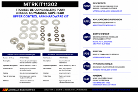 MERITOR UPPER CONTROL ARM HARDWARE KIT RHP-11