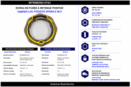 MERITOR SPINDLE NUT TEMPER LOC, TN/TQ, HN, HM212049/218248