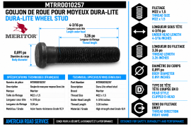 MERITOR WHEEL STUD