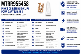 MERITOR - CLIP POUR CAPTEUR ABS