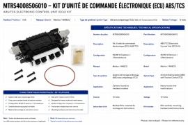 MERITOR ABS TCS 4S/2M ECU KIT