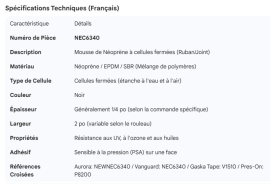 NEWCOURT NEOPRENE FOAM