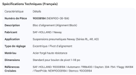 NEWAY ALIGNMENT BLOCK