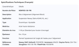 NEWAY ALIGNMENT BLOCK