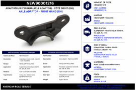 NEWAY AXLE ADAPTOR RH