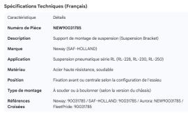 NEWAY SUSPENSION BRACKET