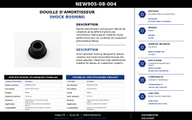 NEWAY SHOCK BUSHING 3/4" ID