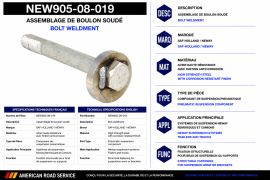 NEWAY BOLT WELDMENT