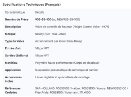 NEWAY HEIGHT CONTROL VALVE