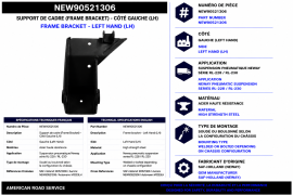 NEWAY FRAME BRACKET LH