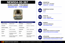 NEWAY SQUARE NUT 3/4-10