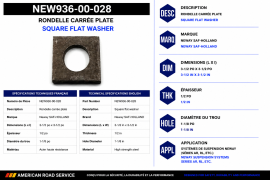 NEWAY SQUARE FLAT WASHER