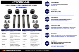 NEWAY AXLE CONNECTION BUSHING KIT