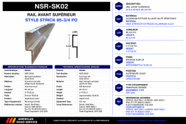 STRICK NOSE RAIL 92" SK47284