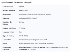 FENDER U-BOLT 1-7/8 X 3/8