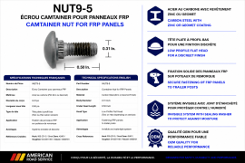 FRP CAMTAINER NUT 0.31'' X 0.50''